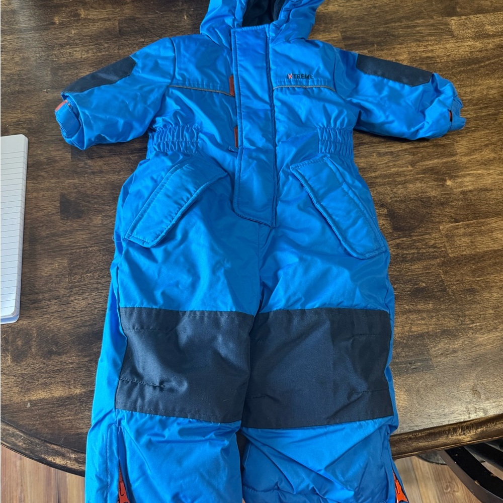 Blue and Black Winter Sports Bottoms Waterproof Design